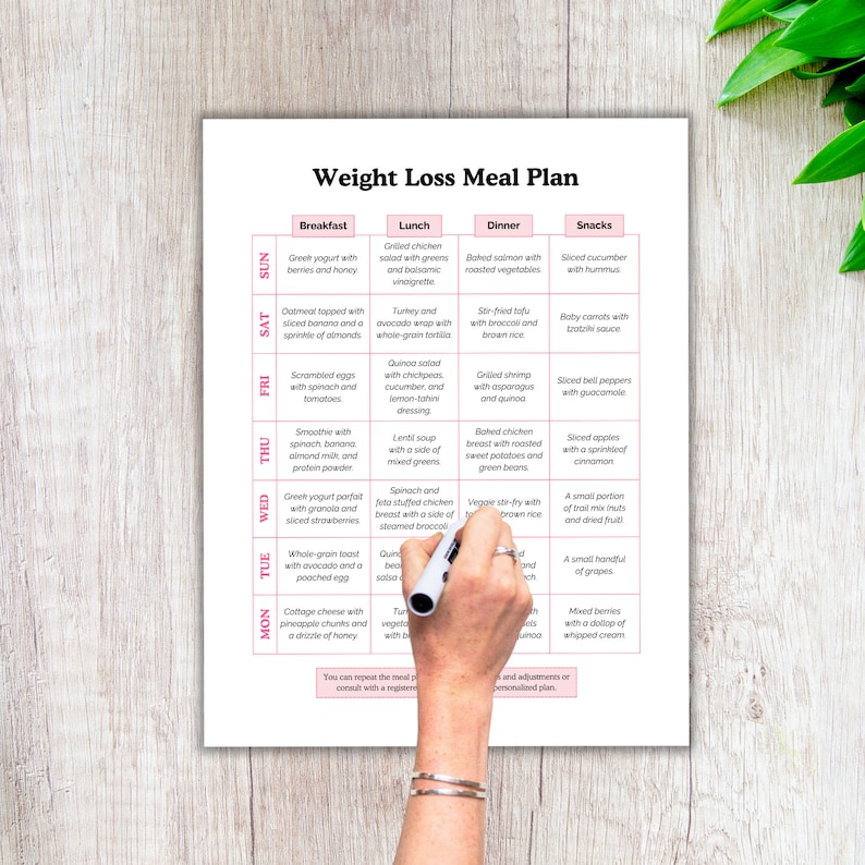Fitness meal plans for weightloss